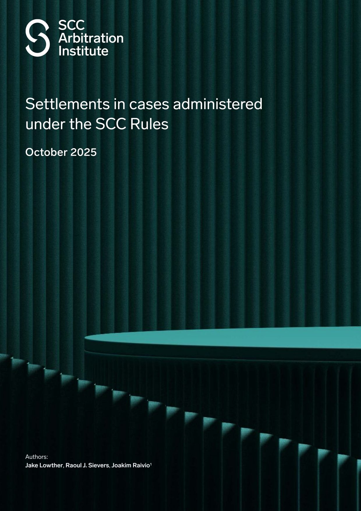 Settlement in cases administered under the SCC Rules (October 2025)